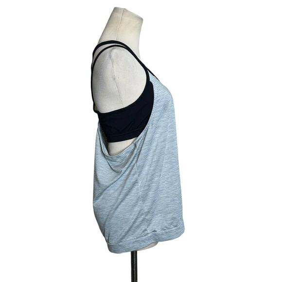 Athleta gray black build in bra tank top size small - Picture 9 of 9